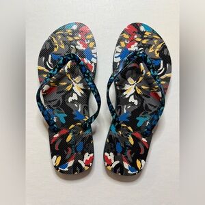 Vera Bradley Multicolor Floral Flip Flops